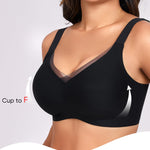 Gailife Crossover Bras for Women No Underwire Wireless Bralettes Seamless Supportive T Shirt Everyday Bras-Black,L