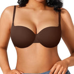 Popilush Push Up Bra Balconette Underwire Demi Seamless T-Shirt Bras