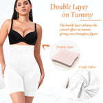 Werena Shapewear Shorts Tummy Control for Women High Waisted Body Shaper Underwear Slimming Slip Shorts Under Dresses(#1 White(medium control),M)