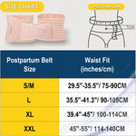 3 in 1 Postpartum Belly Band - Postpartum Belly Support Recovery Wrap, After Birth Brace, Slimming Girdles, Body Shaper Waist Shapewear, Post Surgery Pregnancy Belly Support Band (S/M, Beige)
