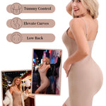 Rosemary Kiss Full Slip for Women Under Dress Non Cling Tummy Control Body Shaper Slips Shapewear Dresses (US, Alpha, Medium, Regular, Regular, Nude)