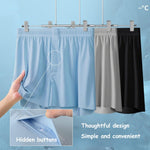 Liangzhou Men's Boxer Shorts Ice Silk-feel Breathable Seamless Underwear Loose Fit Comfortable Boxers for Men