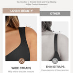 Lover-Beuaty Seamless Shapewear Bodysuits for Women Tummy Control Body Suit V Neck Seamless Body Shaper Black