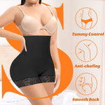 Tummy Control Shapewear Shorts for Women High Waisted Body Shaper Panties Slip Shorts Under Dresses Thigh Slimmer(#A4 Black(shaping),XX-Large)