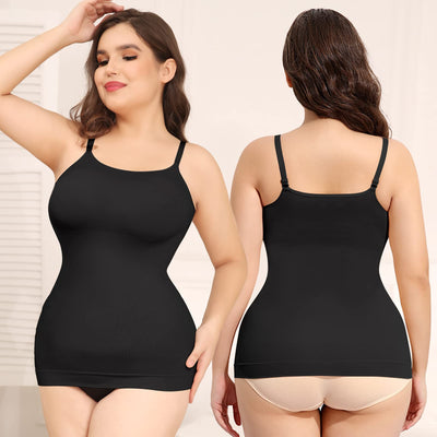 JOYSHAPER Shapewear Tank Tops for Women Slimming Cami Shaper Light Tummy Control Camisole Basic Cami Shaping Tank Black