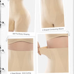 SOL LORA High Waisted Tummy Control Shapewear for Women,Thigh Slimmer Body Shaper Shorts High Compression Panties under Dress Nude