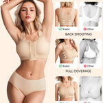 BRABIC Post Surgery Bra for Women Surgical Compression Bra Nude