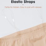 MANCYFIT Half Slips for Women Long Slip Under Dress Invisible Straps Underskirt for Dresses Nude Small