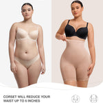 Lover-Beauty Women's Tummy Control Shapewear Bodysuit Seamless Butt Lifting Shorts Strapless Faja Body Shaper, Skin, M/L