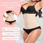Werena Waist Trainer for Women Corset Shapewear Tummy Control Slimming Body Shaper Girdle Waist Cincher Belly Band