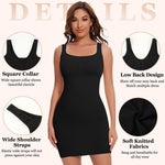 JOYSHAPER Slip Dress Shapewear for Under Dress Women Seamless Full Slip Tummy Control Body Shaper Bodycon
