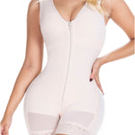 Sonryse 085ZF Post Surgery Postpartum Tummy Control Butt Lifter Shapewer for Women Fajas Colombianas Reductoras y Moldeadoras Postparto Beige 3X-Large