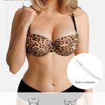 Popilush Push Up Bra Balconette Underwire Demi Seamless T-Shirt Bras