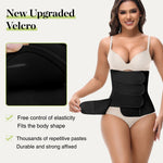 SHAPSHE Waist Trainer for Women Postpartum Recovery Wrap Abdominal Binder Corset Shapewear Belly Band Black S