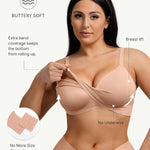 FeelinGirl Wireless Supportive Bra for Women, Seamless Comfort Bralettes No Underwire Full Coverage Everyday Bras