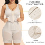 YIANNA Overbust Fajas Colombianas Moldeadoras Shapewear for Women Tummy Control Full Body Shaper Girdles Post Surgery Compression Garment,YA7366-Beige-3XL