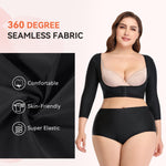 woahee Women's Arm Shaper Plus Size Arm Faja Compression Garment Post Surgical Arm Shapewear XL-2pcs