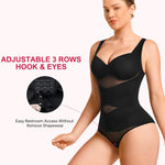 Gotoly Shapewear for Women Tummy Control Bodysuit Faja Body Shaper Waist Trainer V Neck Body Suit with Built in Bra