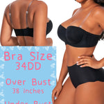 Dvpol Strapless Bra 34d Black