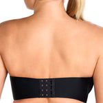 HSIA Strapless Bra for Women Large Breasts Seamless Underwire Plus Size Convertible Bandeau Bra Black
