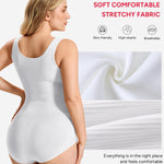 Nebility Bodysuit Shapewear for Women Tummy Control Body Shaper Faja Waist Trainer Seamless Body Suit Going Out Tops