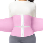 SHAPSHE Waist Trainer for Women Tummy Control Workout Cincher Triple Wrap Belt Postpartum Girdle with Hooks PNK / 2X-Large Pink