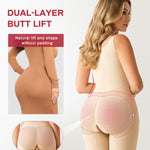 Nebility Full Body Shapewear Bodysuits for Women Tummy Control Body Shaper Open Bust Mid-Thigh Body Suit