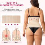 Gotoly Waist Trainer for Women Corset Shapewear Tummy Control Faja Body Shaper Postpartum Segmented Waist Cincher(Beige,Medium)