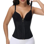 SHAPSHE Waist Trainer for Women Tummy Control Corset Shapewear Workout Hourglass Body Shaper with Adjustable Straps BLK/Large