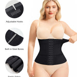 Nebility Segmented Waist Trainer for Women Corset Shapewear Waist Cincher Faja Body Shaper Tummy Control(Black,XX-Large)