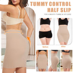ONEW Shapewear Slips For Under Dress Half Slip Dress Tummy Control Seamless Slip Skirt Body Shaper For Women,Sienna,Medium