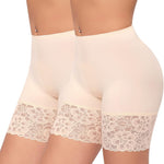 Slip Shorts for Under Dresses Women Anti Chafing Underwear Seamless Boyshorts Panties Lace Under Shorts