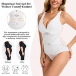 JOYSHAPER Shapewear for Women Tummy Control Shapewear Bodysuit Faja Body Shaper Waist Trainer Snatched Corset Body Suit Girdles White XL