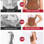 Nebility Waist Trainer for Women Corset Shapewear Tummy Control Body Shaper Top Waist Cincher Girdle with Adjustable Straps(Brown,Large)