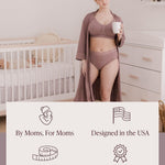 Kindred Bravely High Waist Maternity Underwear for Women and Postpartum Underwear 5 Pack (Medium, Assorted Jewel Tones)