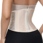 SHAPSHE Waist Trainer Belt for Women Back Support Postpartum Belly Band Workout Body Shaper with Adjustable Straps for Women/Men Beige