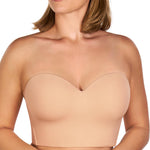 HSIA Longline Strapless Bra for Women, Anti-Slip Support Corset for Large Bust Convertible Bustier Bandeau for Big Breasts