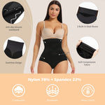 SHAPERIN High Waisted Shaper Panty for Women, Tummy Control Panty Belly Slimming Body Shaperwear Underwear Brief Black