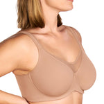 HSIA Minimizer Bras for Women Plus Size, Full Coverage Coolcomfort T Shirt Unlined Bra with Underwire for Heavy Breast, Blush 38DDD