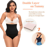 Werena Tummy Control Shapewear for Women High Waisted Body Shaper Briefs Slimming Girdle Shaping Underwear(#A1 High Waist Black(seamless),XX-Large)