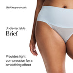 SPANX SPANXsmooth Undie-tectable Brief - Comfortable Core Control - Invisible Shapewear Underwear - No Visible Panty Lines - Oxford - Medium