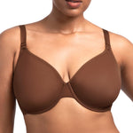 HSIA Minimizer Bras for Women Seraphina Full Coverage Underwire Unlined Mesh Plus Size Convertible Bra for Big Busted Coffee Brown 36DD