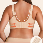 Jelly Bras for Women Plus Size No Underwire Push Up Full Coverage Minimizer Bra Seamless Wireless Bralette Nude