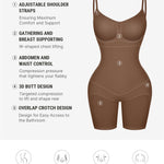 FeelinGirl Shapewear Tummy Control Faja Full Body Shaper Post Surgery Plus Size Waist Trainer Pusset Brown 3XL/4XL