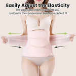 Gepoetry Postpartum Girdle C-Section Recovery Belt Back Support Belly Wrap Belly Band (Pink,Medium)