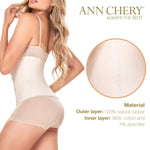 Ann Chery Corset Waist Trainer for Women’s Weight Loss - Colombian Waist Cincher - 2 Hook Latex Body Shaper (Beige, 2X-Small)