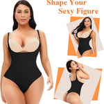 Werena Thong Shapewear Bodysuit for Women Tummy Control Open Bust Body Shaper Slimmer Shaping Thong