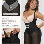 FeelinGirl Fajas Colombianas Moldeadoras Butt Lifting Shapewear Tummy Control Postpartum Faja Body Shaper with Zipper Crotch