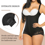YIANNA Fajas Colombianas Shapewear for Women Tummy Control Postpartum Body Shaper Post Surgery Compression Garment Bodysuit,YA7200-Black-XL