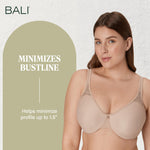 Bali womens Passion For Comfort Minimizer Underwire Bra, Toffee, 38D
